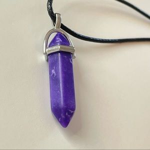 Purple Pendant Necklace